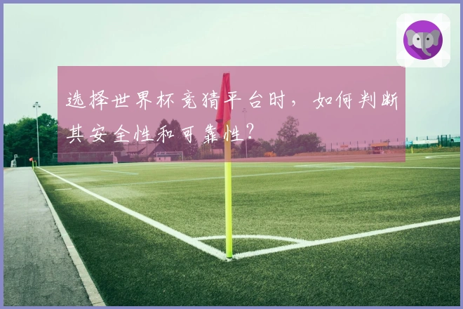 选择世界杯竞猜平台时，如何判断其安全性和可靠性？